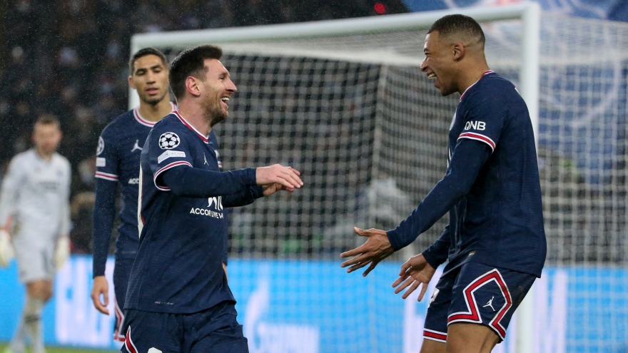 Champions League: PSG thắng đậm Brugge, Man City gục ngã trước Leipzig